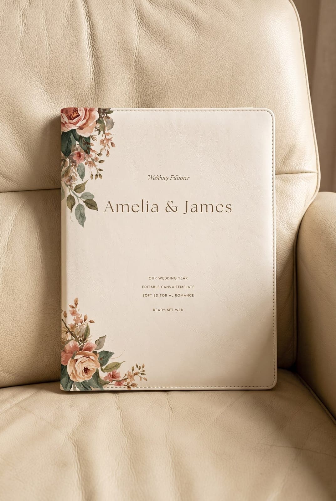 Asymmetric Corner Botanicals budget and vendor planner pages